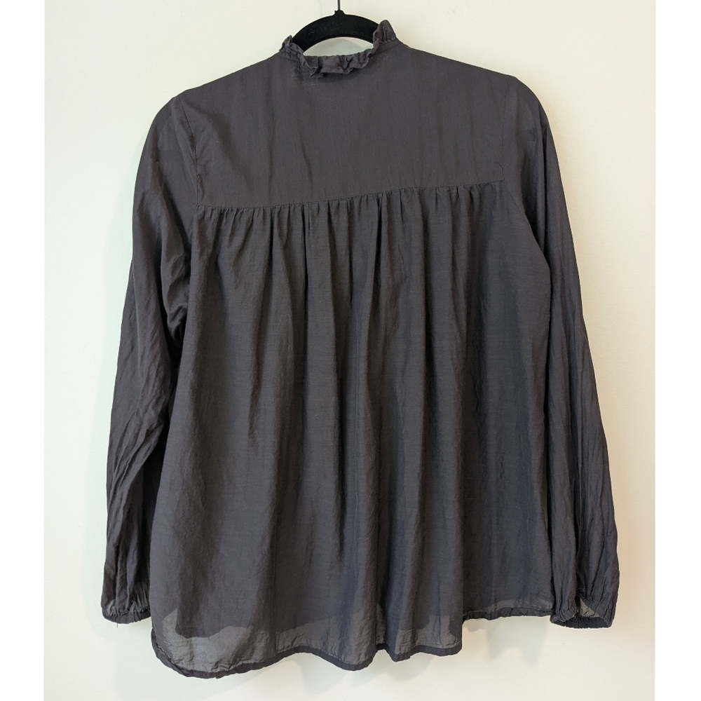 NEW Millie Francesca High Neck Cotton Blouse - Picture 7 of 7